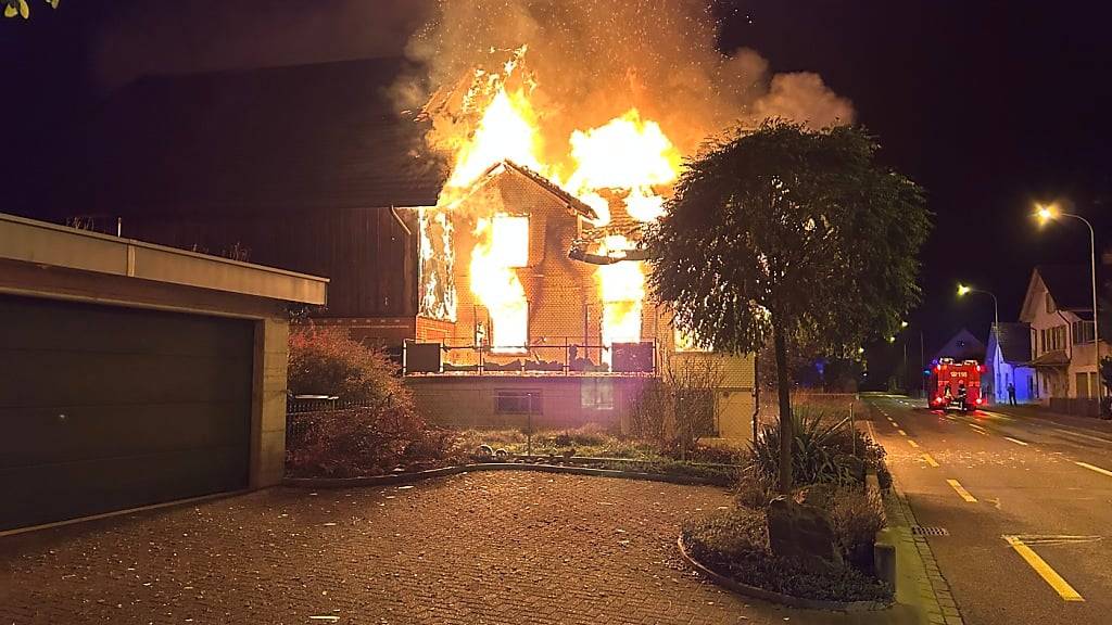 Sachschaden nach Brand in leerstehendem Haus in Bürglen TG