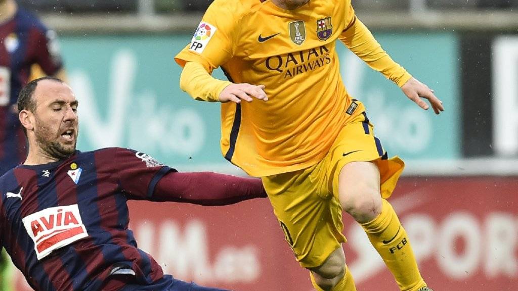 Lionel Messi ist auch in Eibar nicht zu halten und schiesst zwei Tore