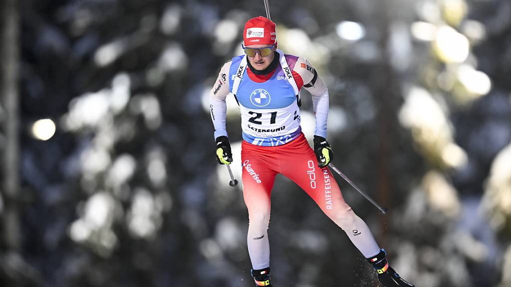 Starke Frühform: Sebastian Stalder läuft in Östersund zum zweiten Mal in seiner Karriere auf den 5. Platz eines Weltcuprennens