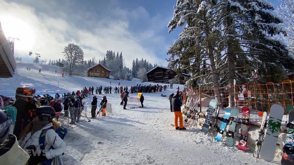 Perfekte Bedingungen: Ski-Fans stürmen die Skigebiete im Berner Oberland 