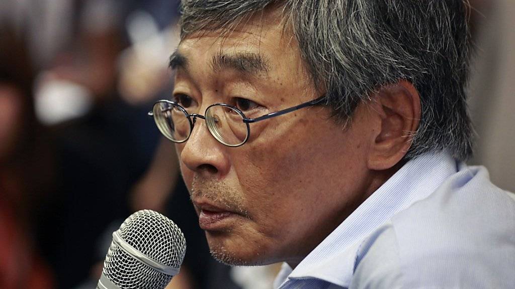 Der Hongkonger Buchhändler Lam Wing-Kee warf den chinesischen Behörden an einer Medienkonferenz Verschleppung vor.