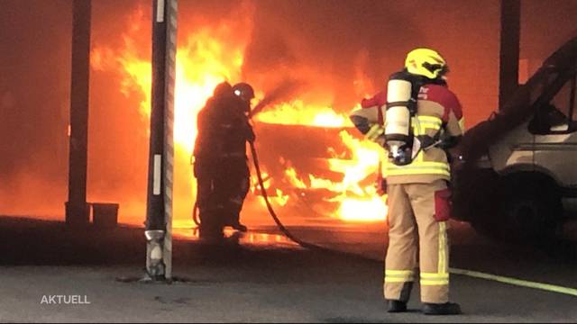 Enormer Sachschaden durch Busbrand