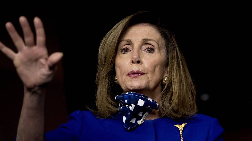 Die Demokraten werfen den Republikanern vor, ein neues Corona-Hilfspaket verzögert zu haben. Die Vorsitzende des Repräsentantenhauses, die Demokratin Nancy Pelosi, sagte dem Sender CBS: «Dies ist ein Notfall.» (Bild vom 24. Juli)