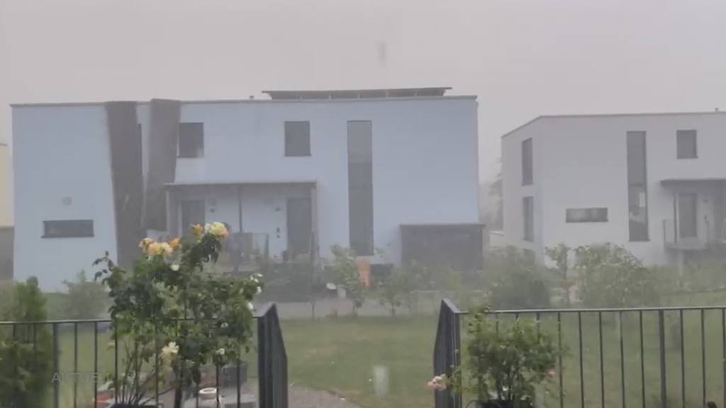 Sommergewitter: Heftige Windböen richten in Solothurn innert weniger Minuten ein Chaos an