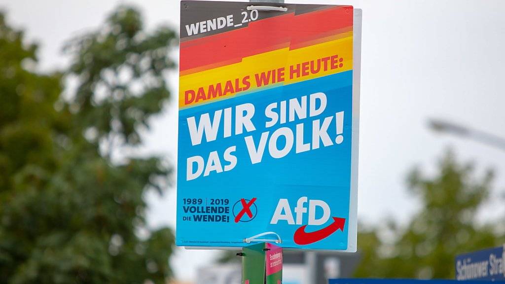 Die Wahlplakate der AfD sorgen einmal mehr für einen Aufruhr in der deutschen Politik. (Archivbild)
