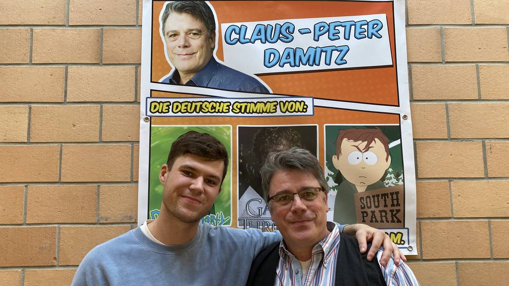 Synchronsprecher Claus-Peter Damitz (rechts)