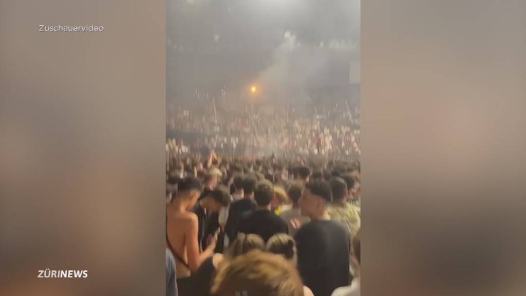 Velofahrer gerammt, Pyro ins Publikum geworfen