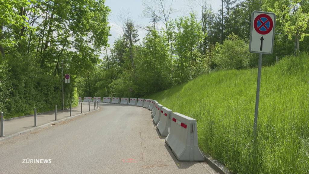 Wegen parkierten Luxus-Boliden: Am Döltschiweg sorgt Polizei mit Betonklötzen für Ordnung