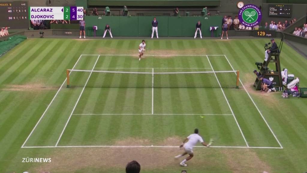 Alcaraz rettet Wimbledon-Rekord von Roger Federer