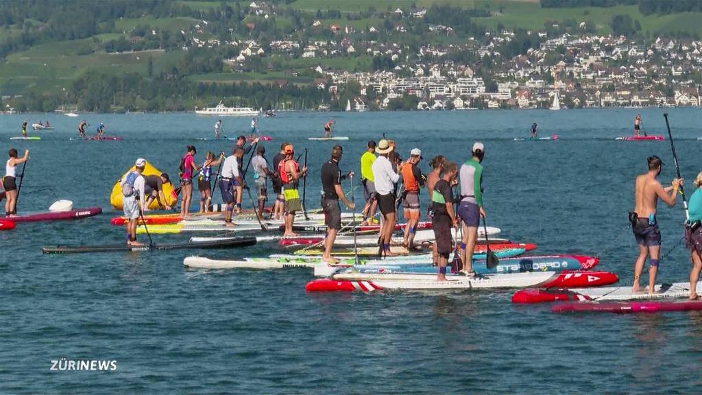 Stand-up-Paddeln: Erstmals Schweizer-Meisterschaften auf dem Zürichsee