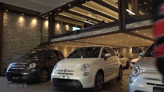 Erster E-Fiat-500 in Bern