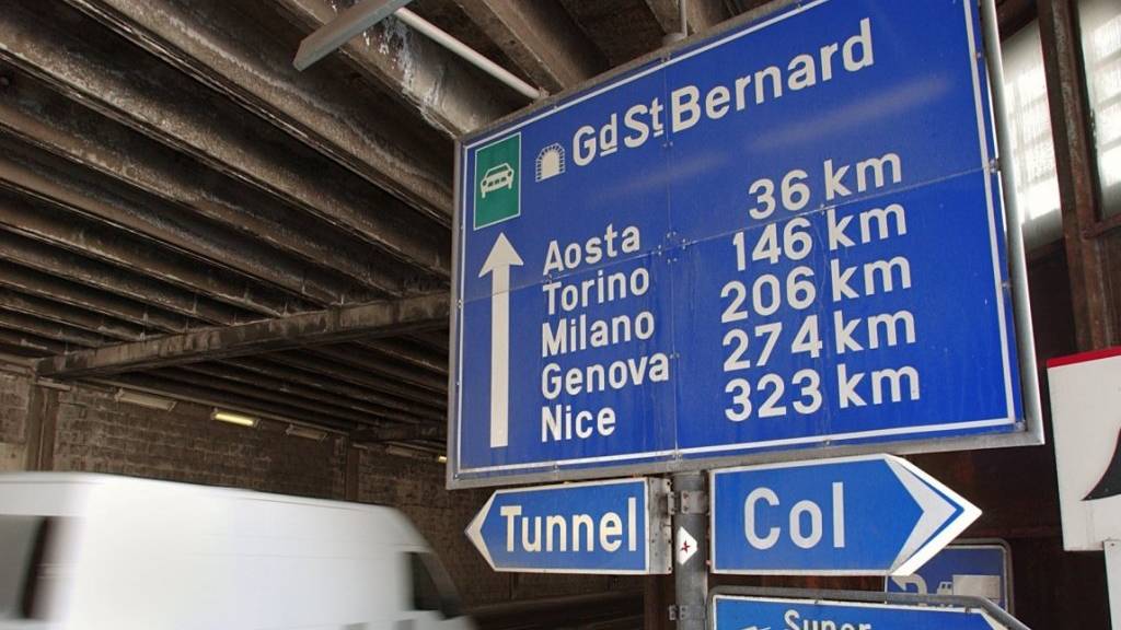 Der Tunnel Grosser St. Bernhard zwischen dem Wallis und Italien. (Archivbild)