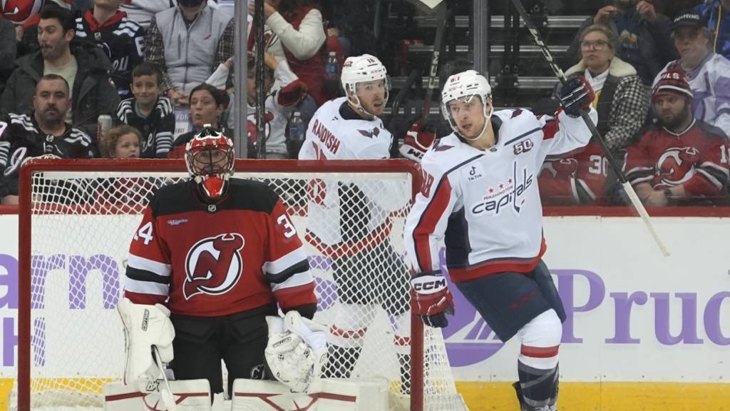 Die Washington Capitals kommen gegen die New Jersey Devils zu einem spektakulären Auswärtssieg