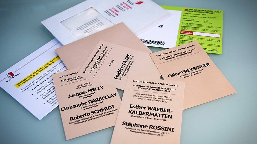 Nach dem zweiten Wahlgang der Walliser Staatsratswahlen haben die Behörden von Brig und Visp Anzeige wegen des Verdachts auf Wahlbetrug eingereicht. (Symbolbild)