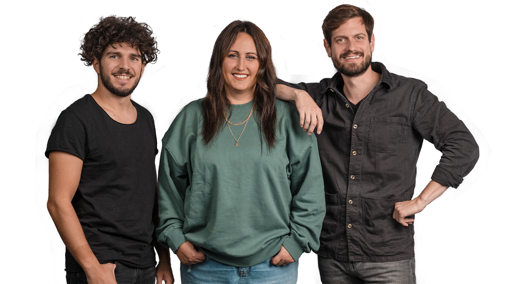 Luca Carecci, Nina Roost und Dominik Widmer, Ufsteller-Team von Radio 24