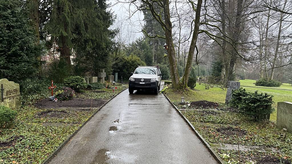 Der Unfall ereignete sich auf dem Ostfriedhof in St. Gallen.