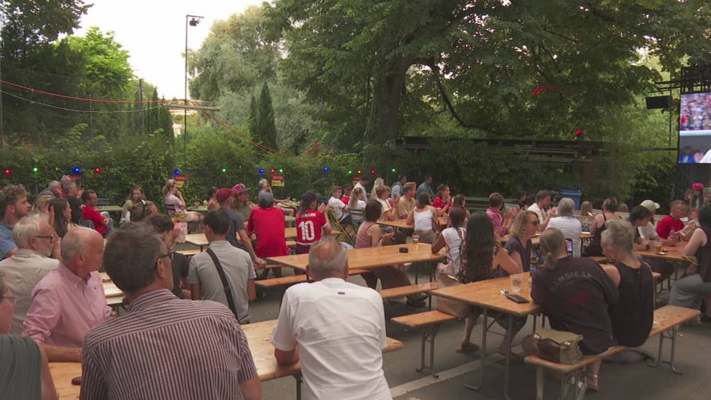 Begeisterung am EM Public Viewing