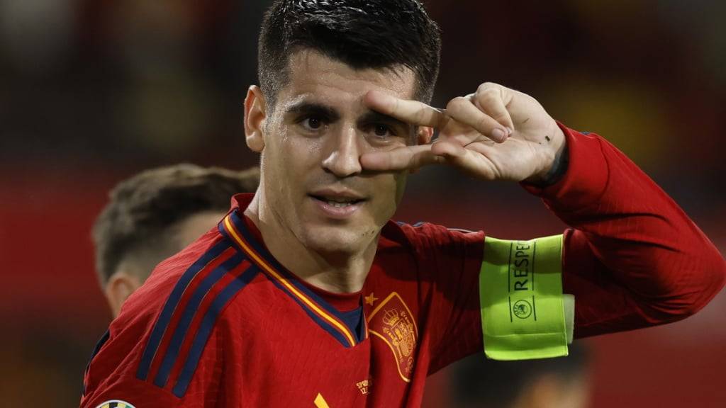 Dosenöffner für Spanien: Alvaro Morata brach nach 74 Minuten mit dem 1:0 für die Roja den Bann
