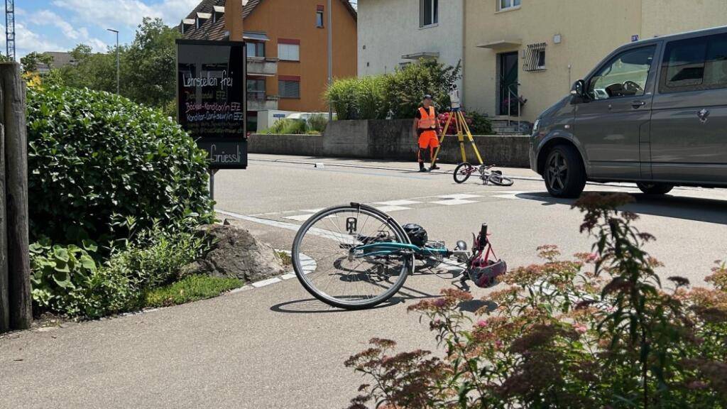 Die Unfallstelle an der Breitestrasse in Seuzach.