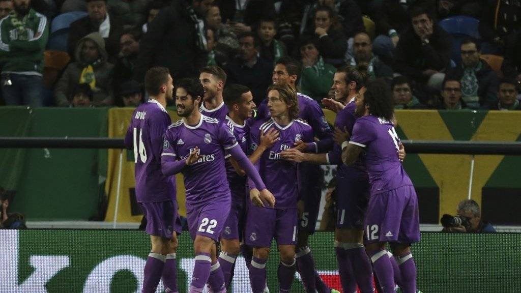 Real Madrid sicherte sich den Platz in der K.o.-Runde in Lissabon
