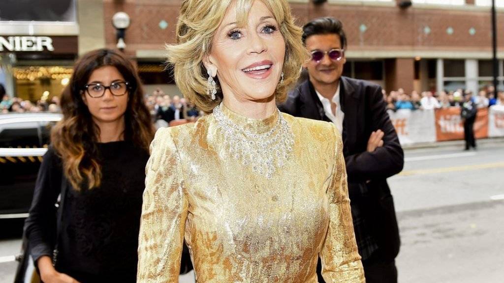 In den 80er Jahren ist es passiert: Jane Fonda - sie stand damals für «On Golden Pond» vor der Kamera - ging mit Michael Jackson nackt baden (Archiv).