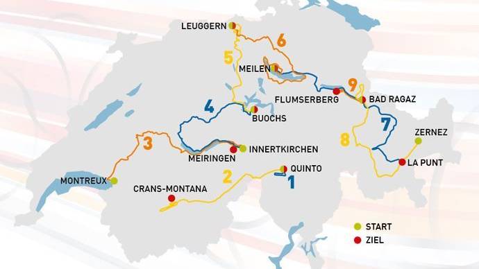 Tour de Suisse ist in der Zentralschweiz zu Gast