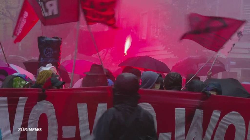 Unbewilligte Wohndemo in Zürich