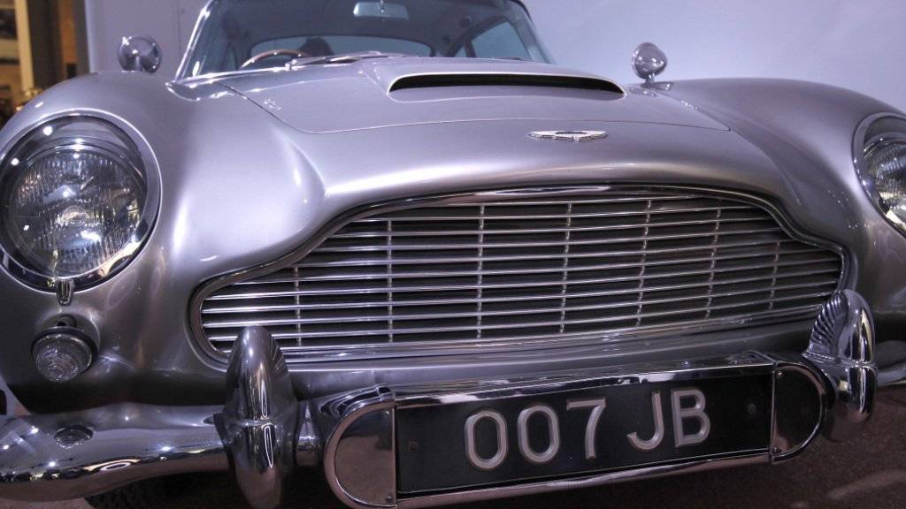 Der Aston Martin DB5 aus dem James-Bond-Film «Goldfinger» (1964) - ausgestellt im National Motor Museum in der Nähe von Southampton im Jahr 2012. (Archiv)