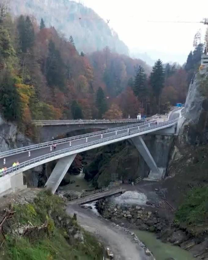 Hochwasser erschwerte Arbeiten: Lammschlucht ist nun wieder offen