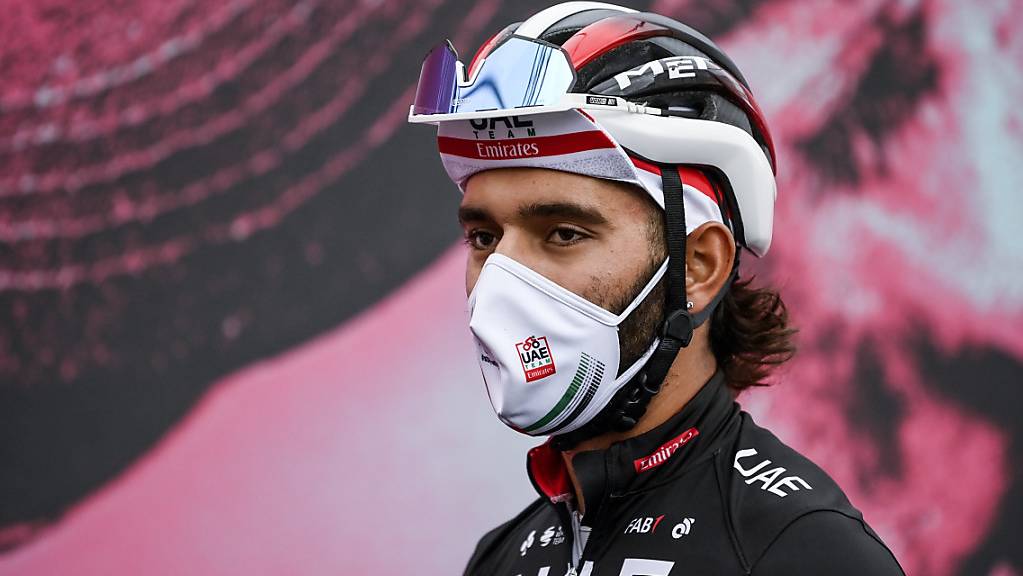 Trotz Maske positiv auf das Coronavirus getestet und aus dem Giro ausgeschieden: der kolumbianische Sprinter Fernando Gaviria