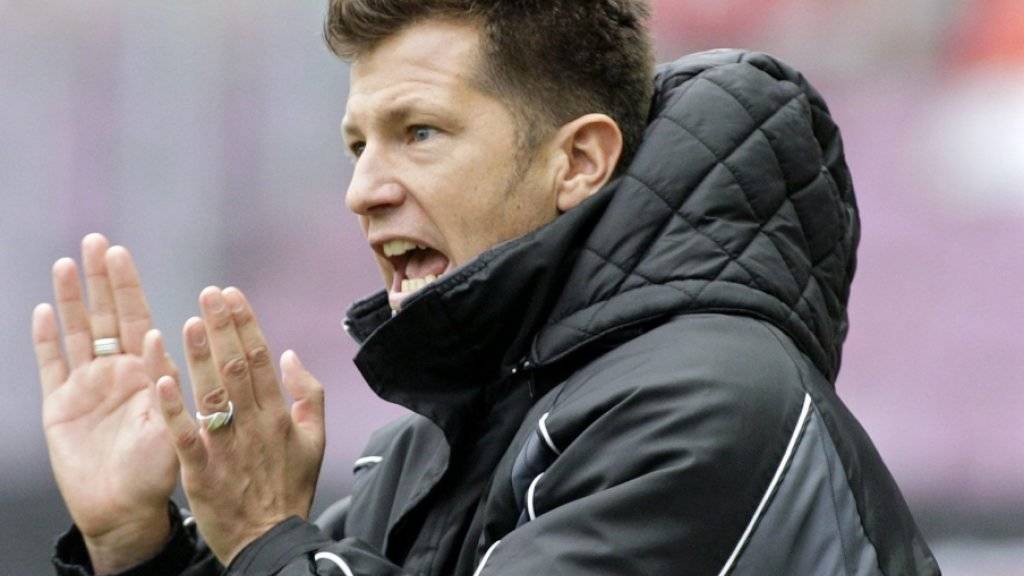 Mathias Walther während seiner Zeit als Trainer des FC Winterthur