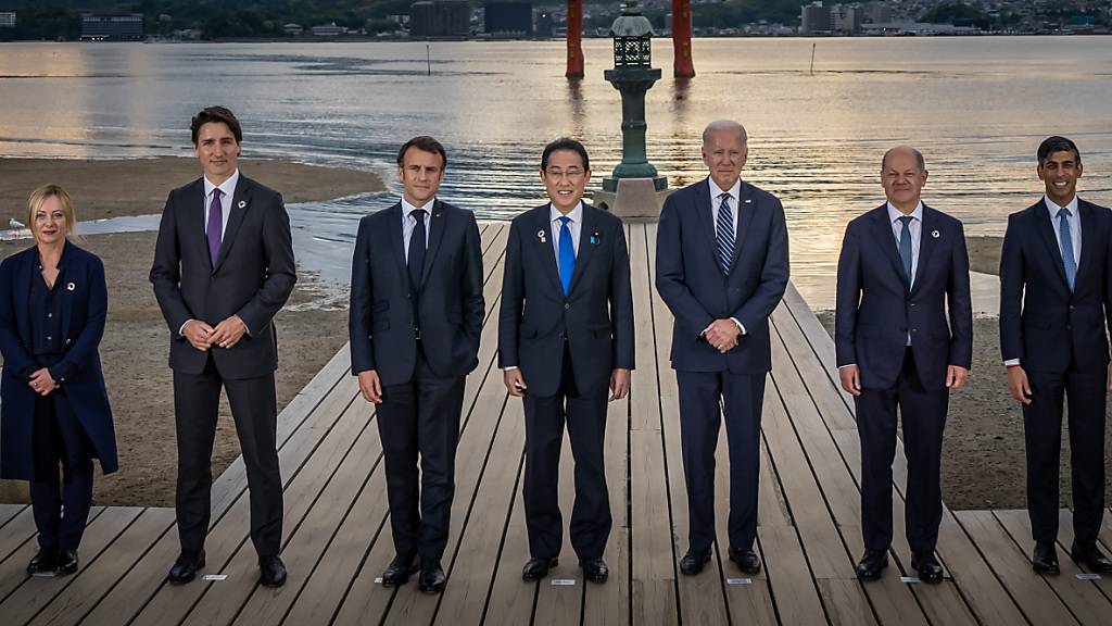 Die Regierungschefs der G7 Staaten treffen sich im japanischen Hiroshima zu ihren jährlichen Beratungen. KEYSTONE/Michael Kappeler/dpa