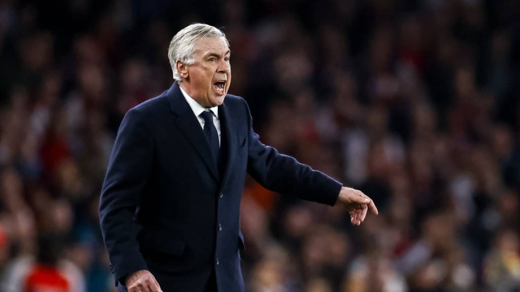 Carlo Ancelotti, Trainer von Real Madrid, sucht nach der klaren Niederlage im Viertelfinal-Hinspiel gegen Arsenal Argumente für ein Weiterkommen