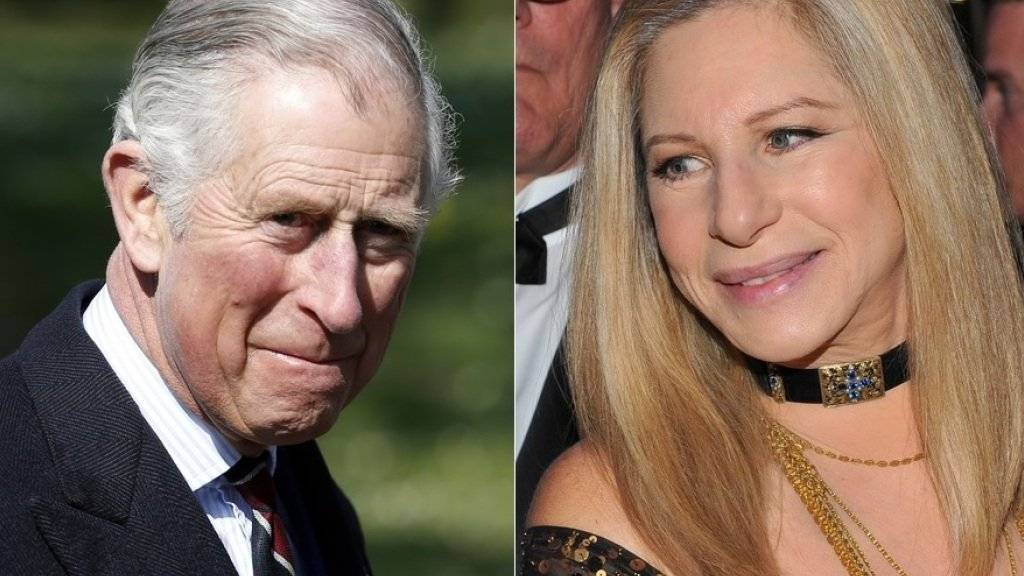 Wären angeblich beinahe ein Paar geworden: Prinz Charles und Schauspielerin und Sängerin Barbra Streisand. (Archivbilder)