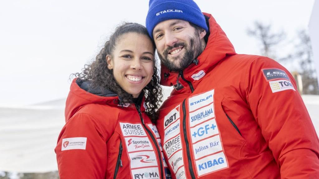 Seit einigen Jahren ein Paar: die schnellsten Schweizer Bobpiloten Melanie Hasler und Michael Vogt bei der WM 2023 in St. Moritz