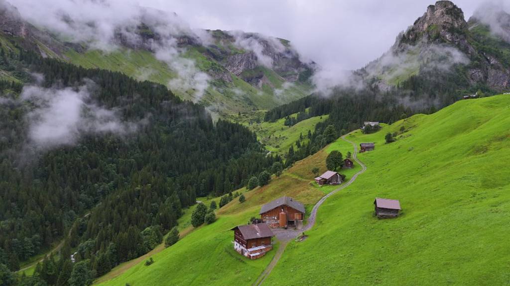 Freiwillige leisten Hilfe bei Bergbauernfamilien