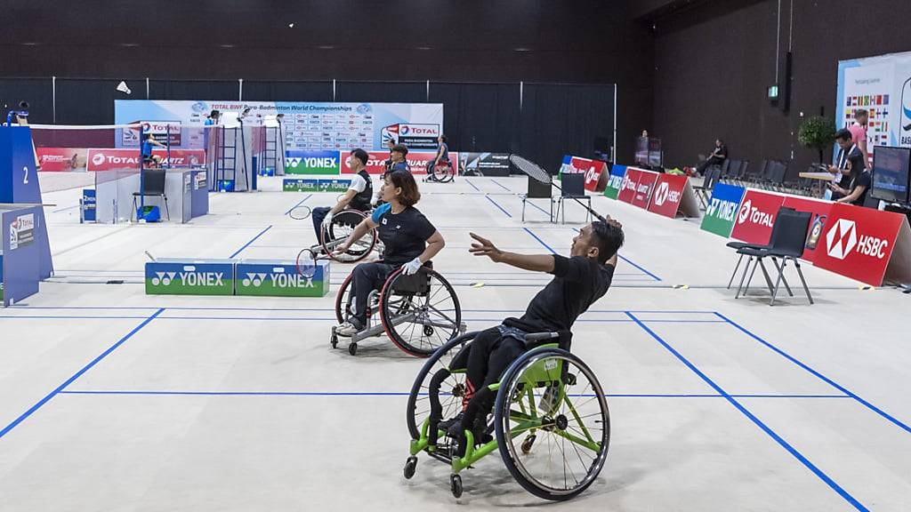 Trainingseinheit anlässlich der Para-Badminton-WM 2019 in Basel (Archivbild)