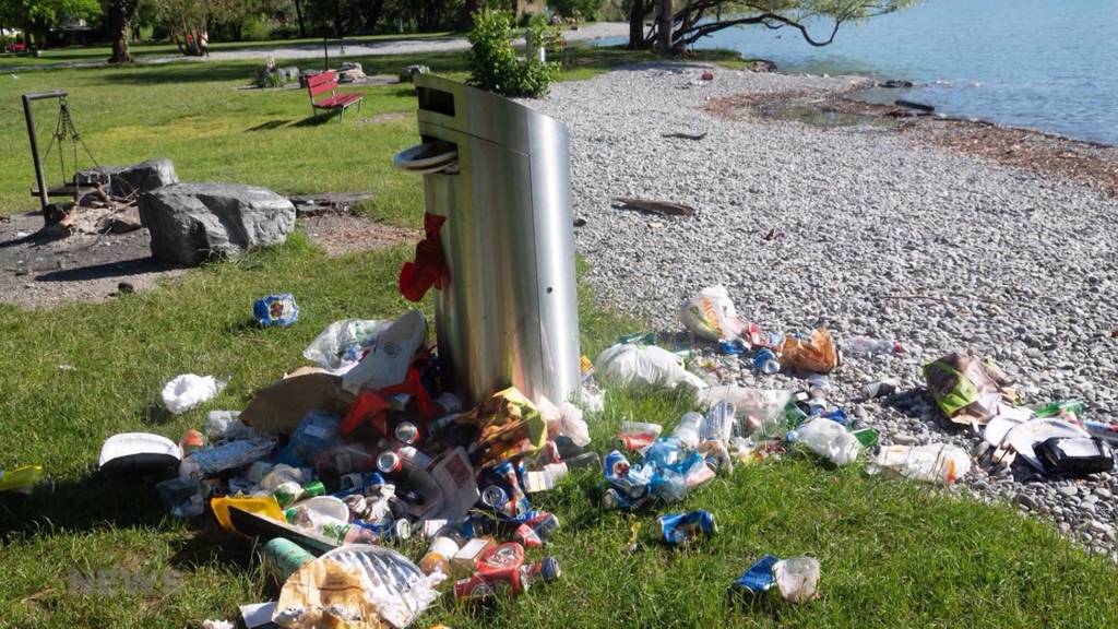 Müllberge am Thunersee stören Badegäste