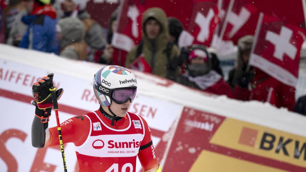 Lenz Hächler Anfang Januar beim Weltcup-Riesenslalom am Chuenisbärgli