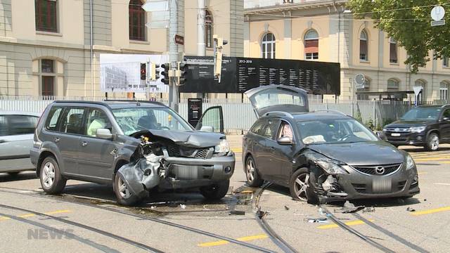 Frontalkollision am Guisanplatz