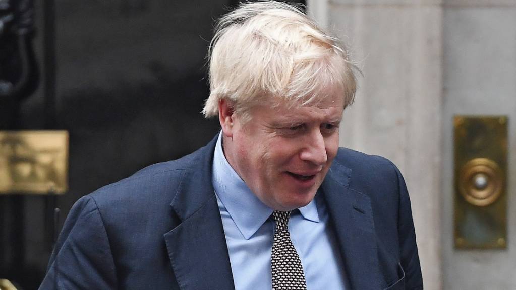 Der britische Premier Boris Johnson nach einer Kabinettssitzung in der Downing Street 10 in London.