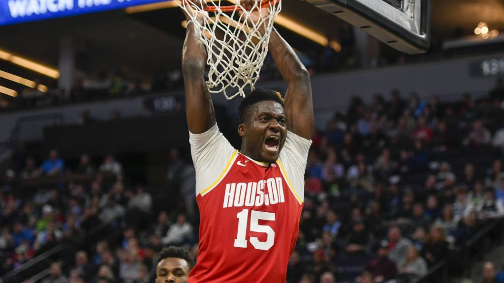 Clint Capela kann sich über den zweiten Saisonsieg der Houston Rockets freuen