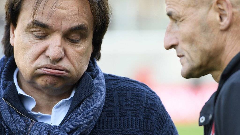 Wie lange hält die Partnerschaft zwischen Präsident Christian Constantin und Trainer Peter Zeidler beim FC Sion noch?