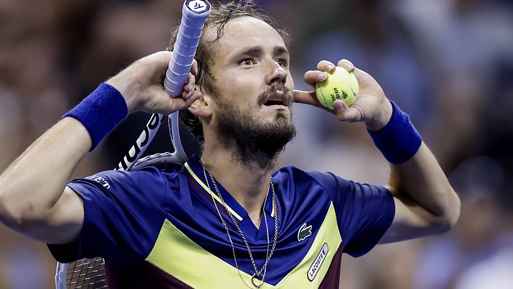 Daniil Medwedew steht nach einer grandiosen Leistung zum dritten Mal im Final des US Open