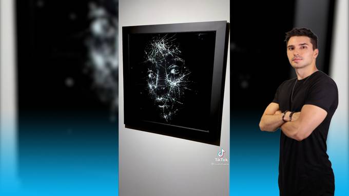 Der Künstler Niall Shukla schafft Portraits aus Glas
