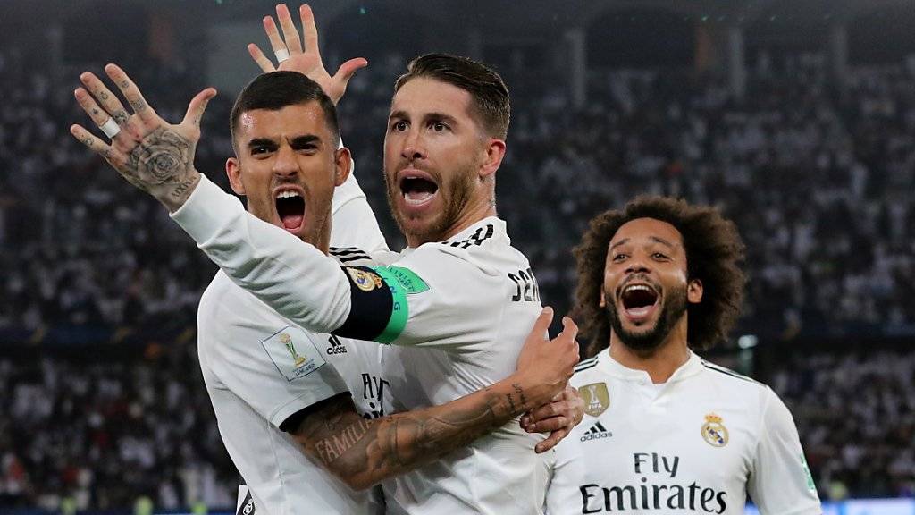 Real Madrid und Captain Sergio Ramos gewannen zum dritten Mal in Folge die Klub-WM