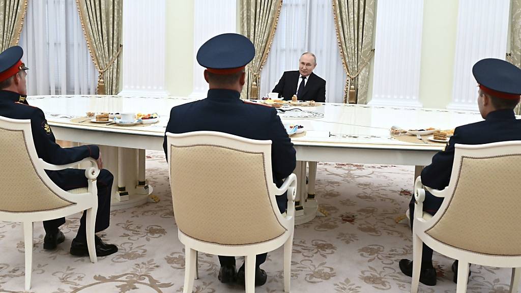 Der russische Präsident Wladimir Putin hat ein Jahr nach der Annexion ukrainischer Gebiete Maßnahmen zum Wiederaufbau angekündigt. Foto: Pavel Bednyakov/Pool Sputnik Kremlin/AP/dpa - ACHTUNG: Nur zur redaktionellen Verwendung und nur mit vollständiger Nennung des vorstehenden Credits