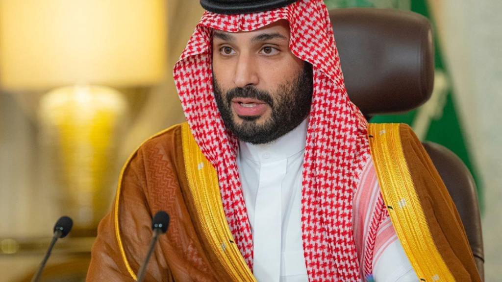 ARCHIV - Mohammed bin Salman al-Saud, Konprinz von Saudi-Arabien, eröffnet das Saudi Green Initiative Forum. Foto: -/SPA/dpa