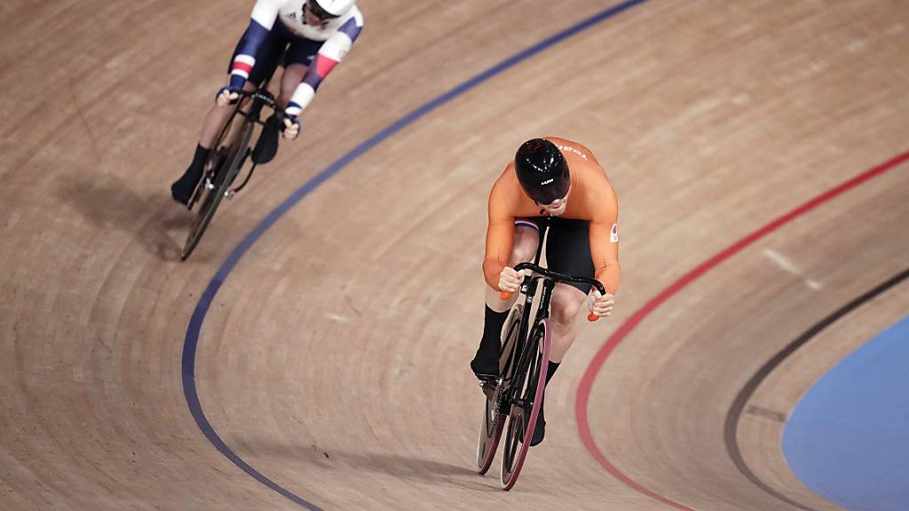 Der Niederländer Harrie Lavreysen (vorne), der «Pfeil von Brabant», und der Brite Jason Kenny - zwei Bahnspezialisten sondergleichen