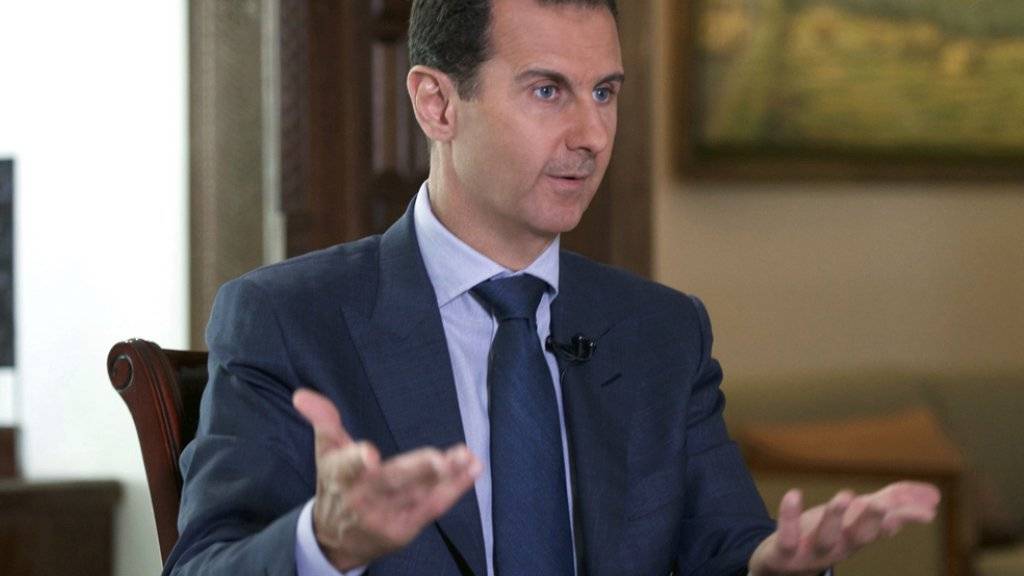 Syriens Präsident Baschar al-Assad: «Wir haben keine Chemiewaffen. 2013 haben wir auf unser gesamtes Arsenal verzichtet.»  (Archivbild)